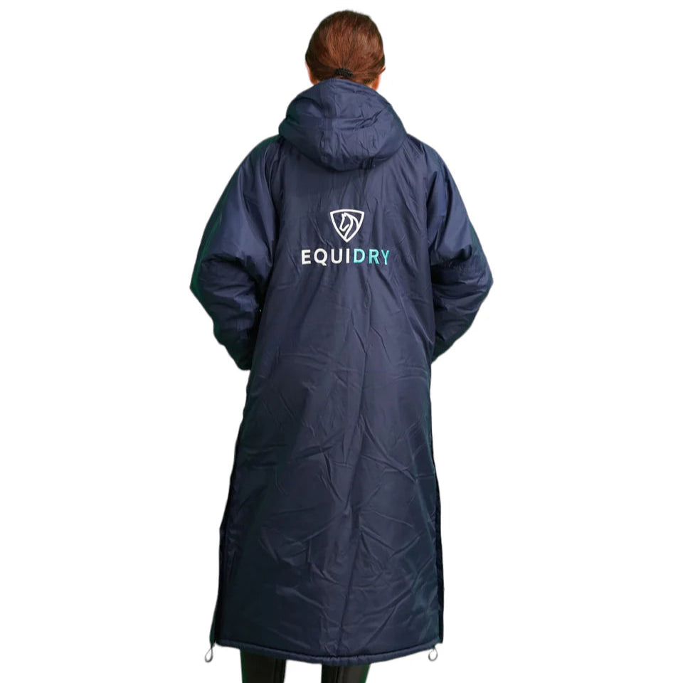 EQUIDRY Women's Thick Fleece Evolution #colour_navy-turquoise
