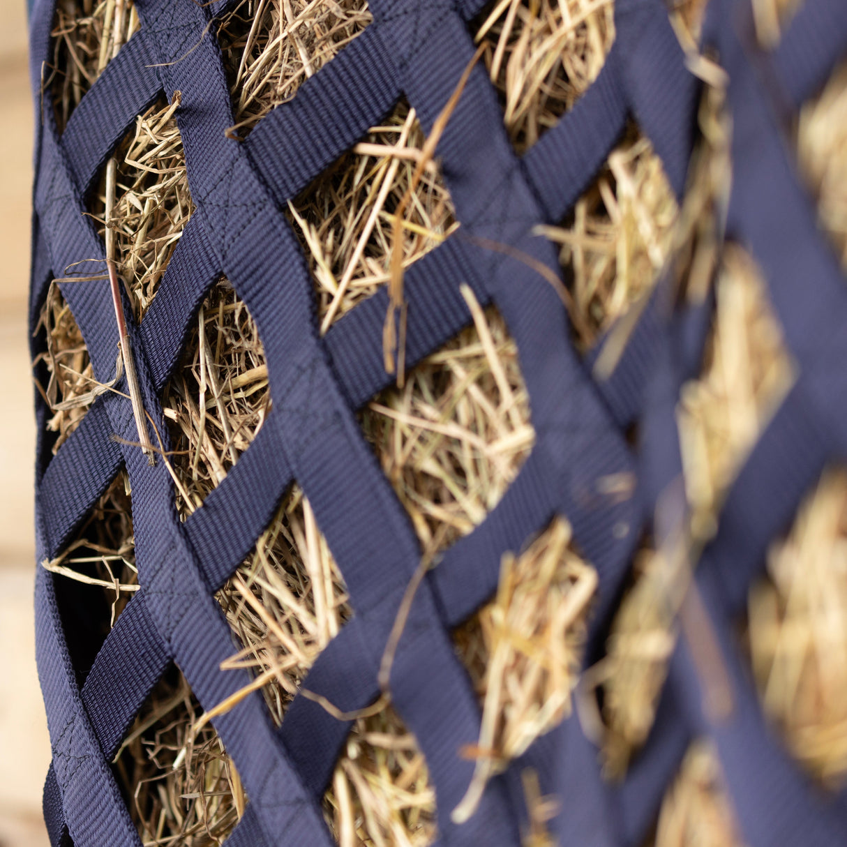 Hy Equestrian Slow Flow Diamond Hay Bag #colour_navy