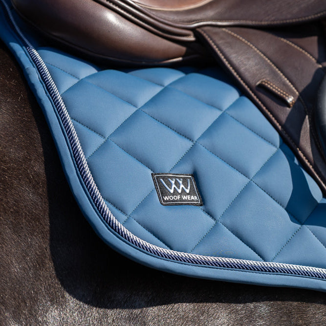 Woof Wear Vision Aura Close Contact Saddle Pad #colour_petrol-blue