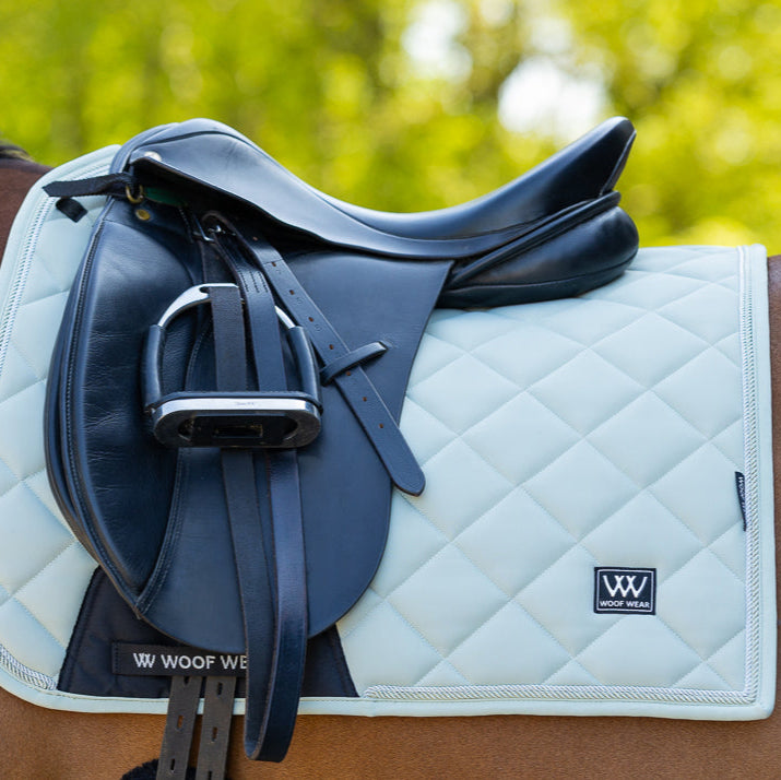 Woof Wear Vision Aura Dressage Saddle Pad #colour_sage-green
