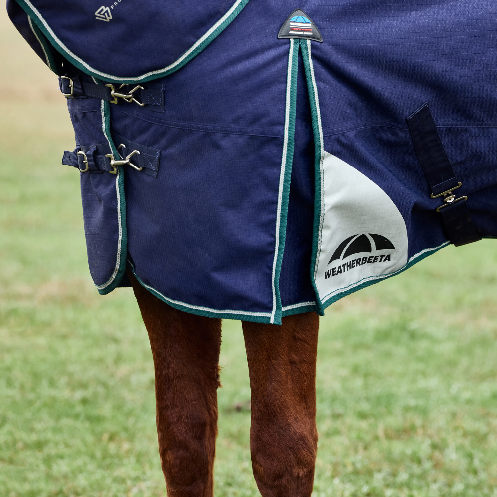 Weatherbeeta Comfitec Plus Dynamic 0G Detach-A-Neck Turnout #colour_navy-forest-green