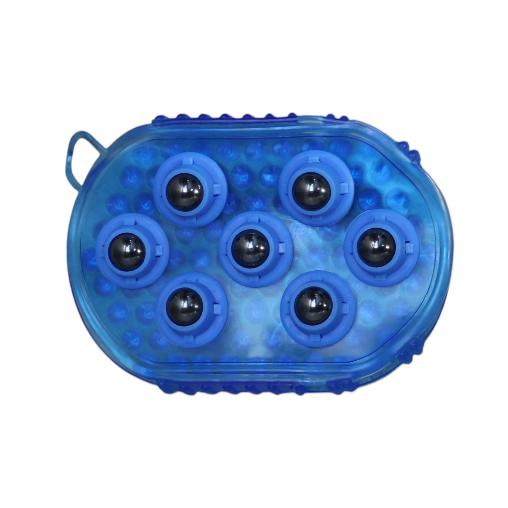 Equi-Sential Massage Grooming Glove #colour_blue