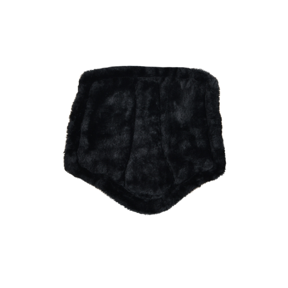 Weatherbeeta Tough-Tec Comfy Fleece Brushing Boots #colour_black-black