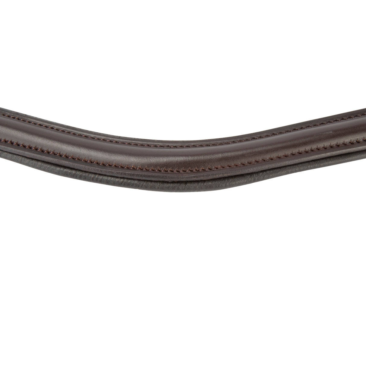 Shires Velociti Lusso Curved Browband #colour_havana