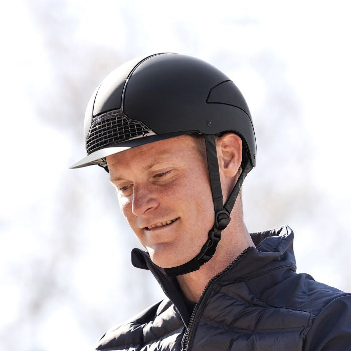 SWING H24 Chrome Riding Hat #colour_matt-black