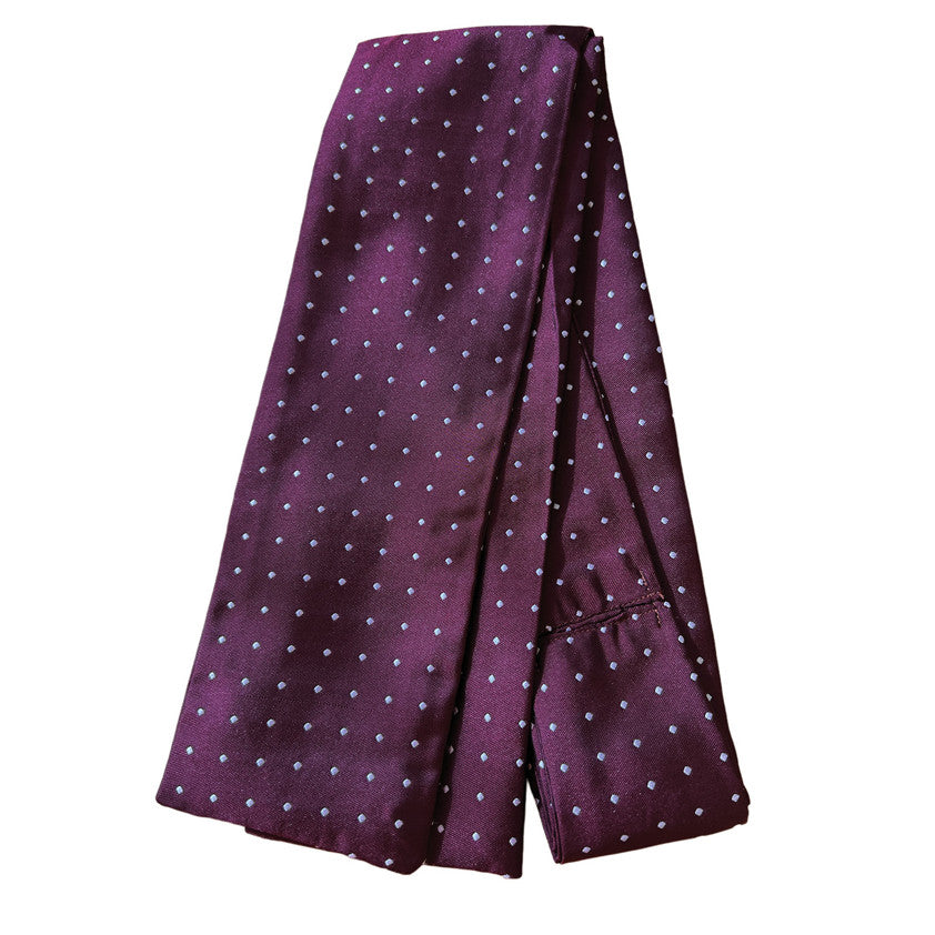 Equetech Pin Spot Riding Stock #colour_maroon-white