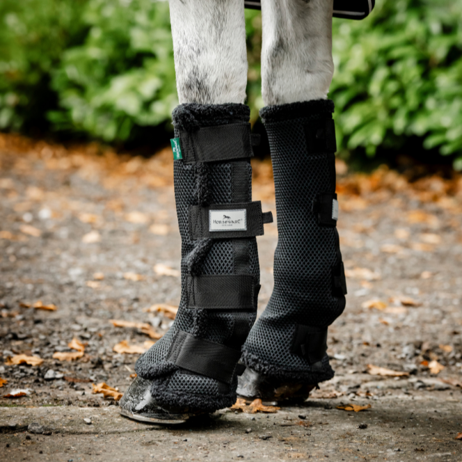 Horseware Ireland Show Ready Wraps #colour_black-silver