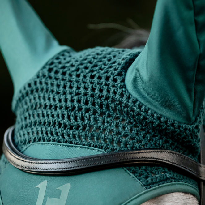 Horseware Ireland Ear Net #colour_dynasty-green