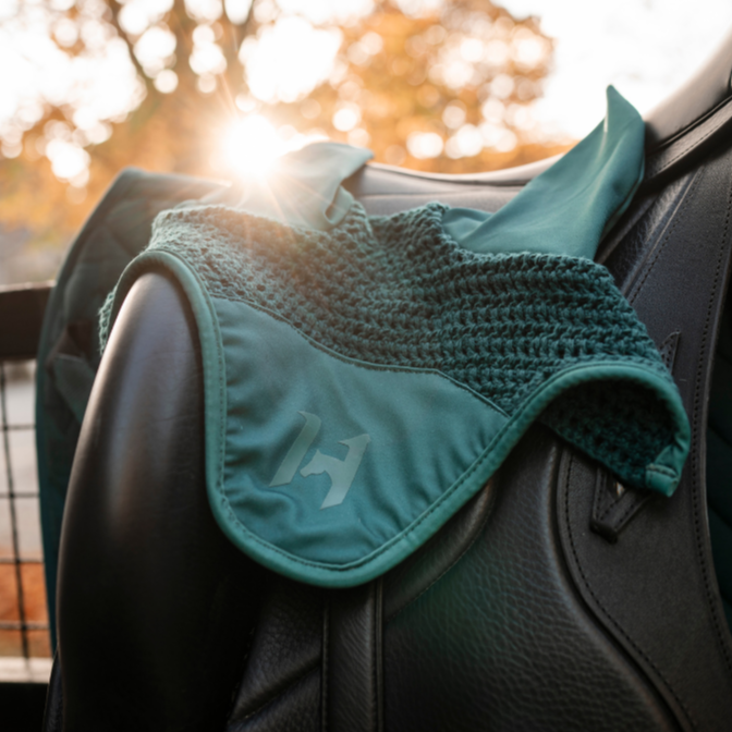 Horseware Ireland Ear Net #colour_dynasty-green