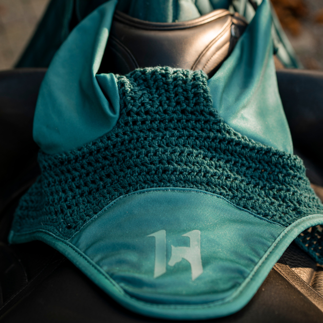 Horseware Ireland Ear Net #colour_dynasty-green