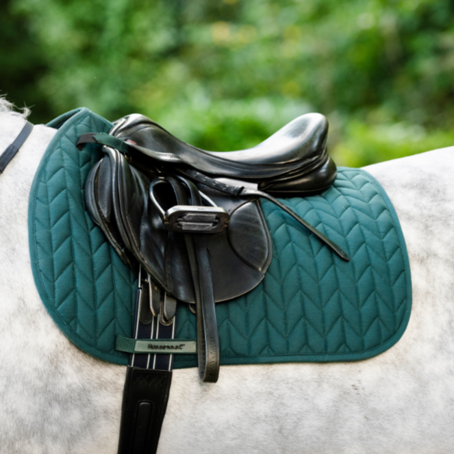 Horseware Ireland Close Contact Saddle Pad #colour_dynasty-green