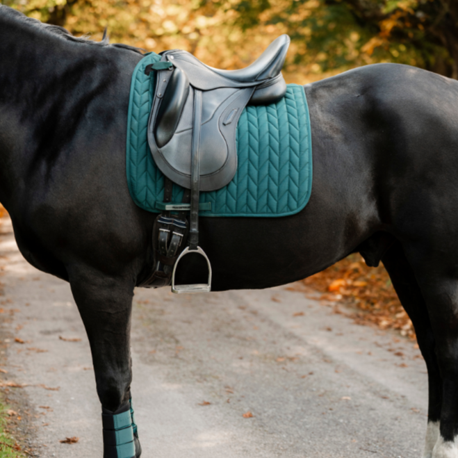 Horseware Ireland Dressage Saddle Pad #colour_dynasty-green