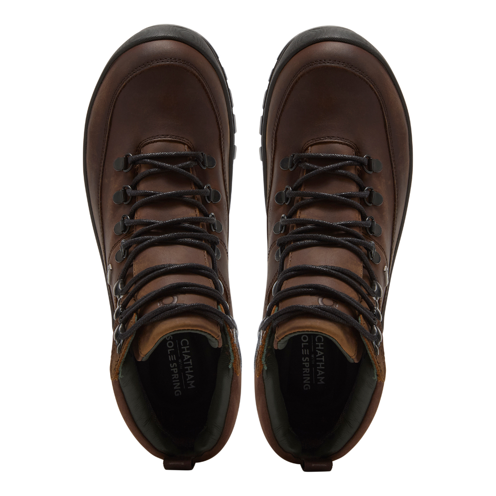 Chatham Challacombe Premium Leather Waterproof Hiking Boots #colour_dark brown