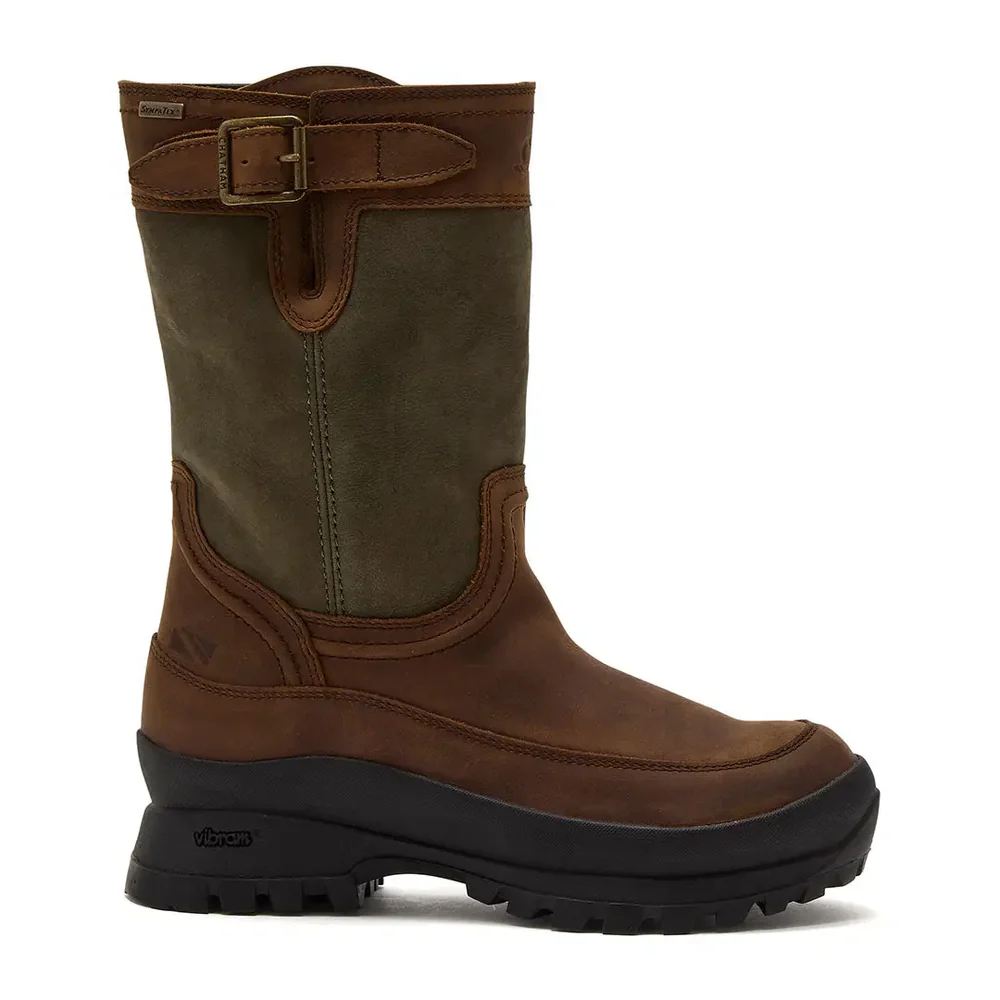 Chatham Windsor Waterproof Mid Calf Boots #colour_dark brown-green