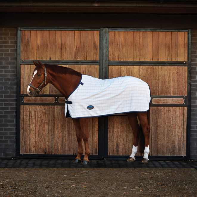 Weatherbeeta Comfitec Cotton Sheet Liner #colour_white-navy