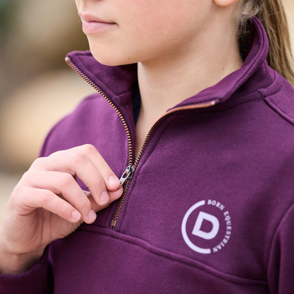 Dublin Children's 1/4 Zip Fleece Pullover #colour_purple-violet