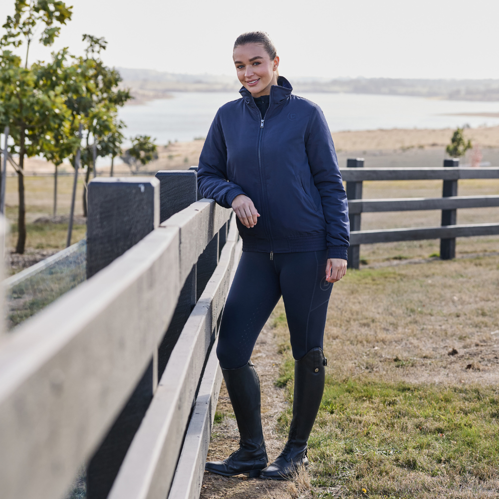 Dublin Zip Through Ladies Blouson Team Jacket #colour_navy