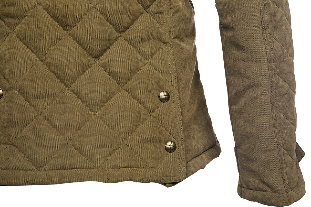 Baleno Halifax Fashionable Quilted Ladies Jacket #colour_light-khaki
