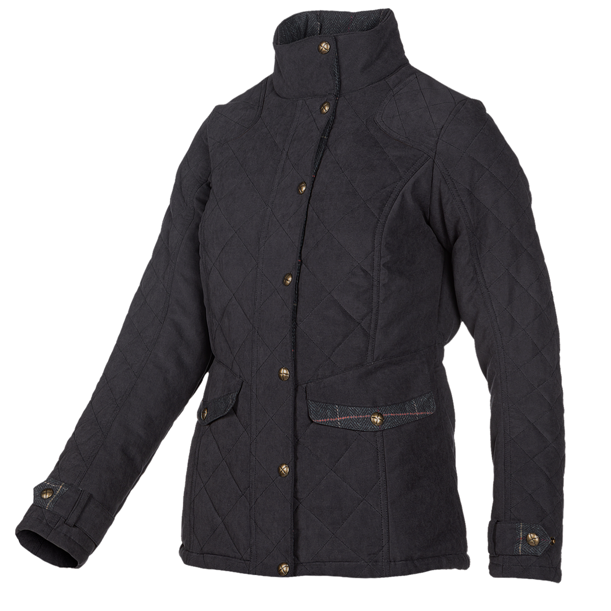 Baleno Halifax Fashionable Quilted Ladies Jacket #colour_navy-blue