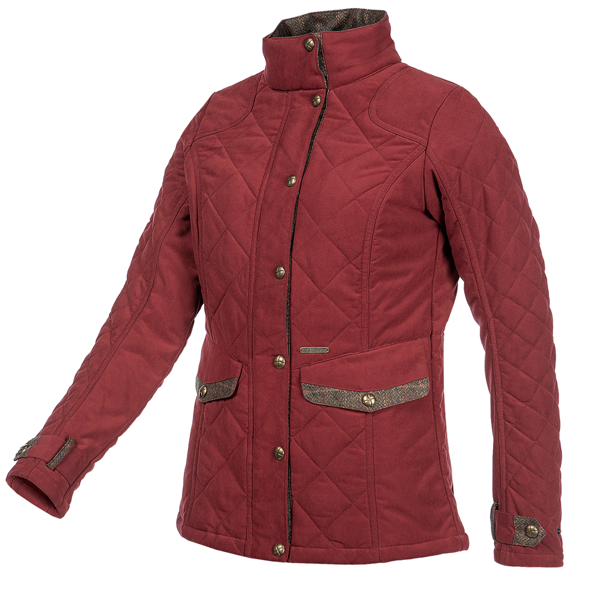 Baleno Halifax Fashionable Quilted Ladies Jacket #colour_burgundy
