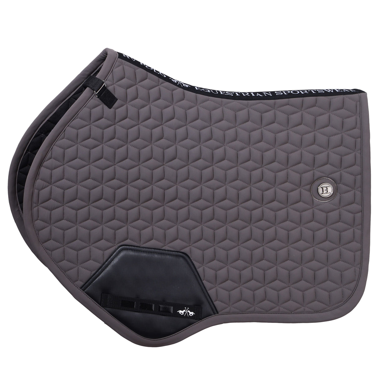 HV Polo Essential GP Saddle Pad #colour_cloud-grey