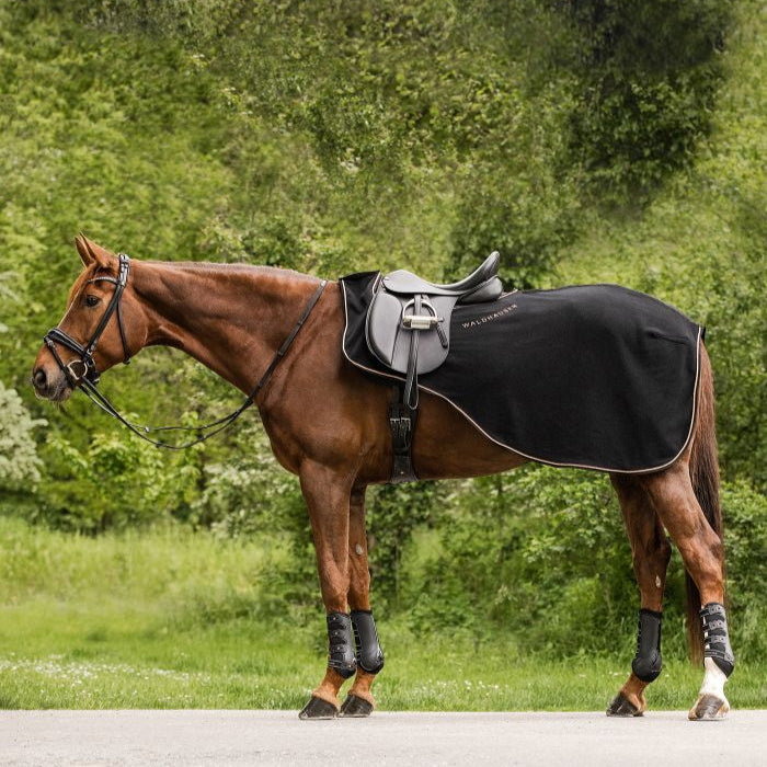 Waldhausen Modern Rosé Excercise Rug #colour_black-rose-gold