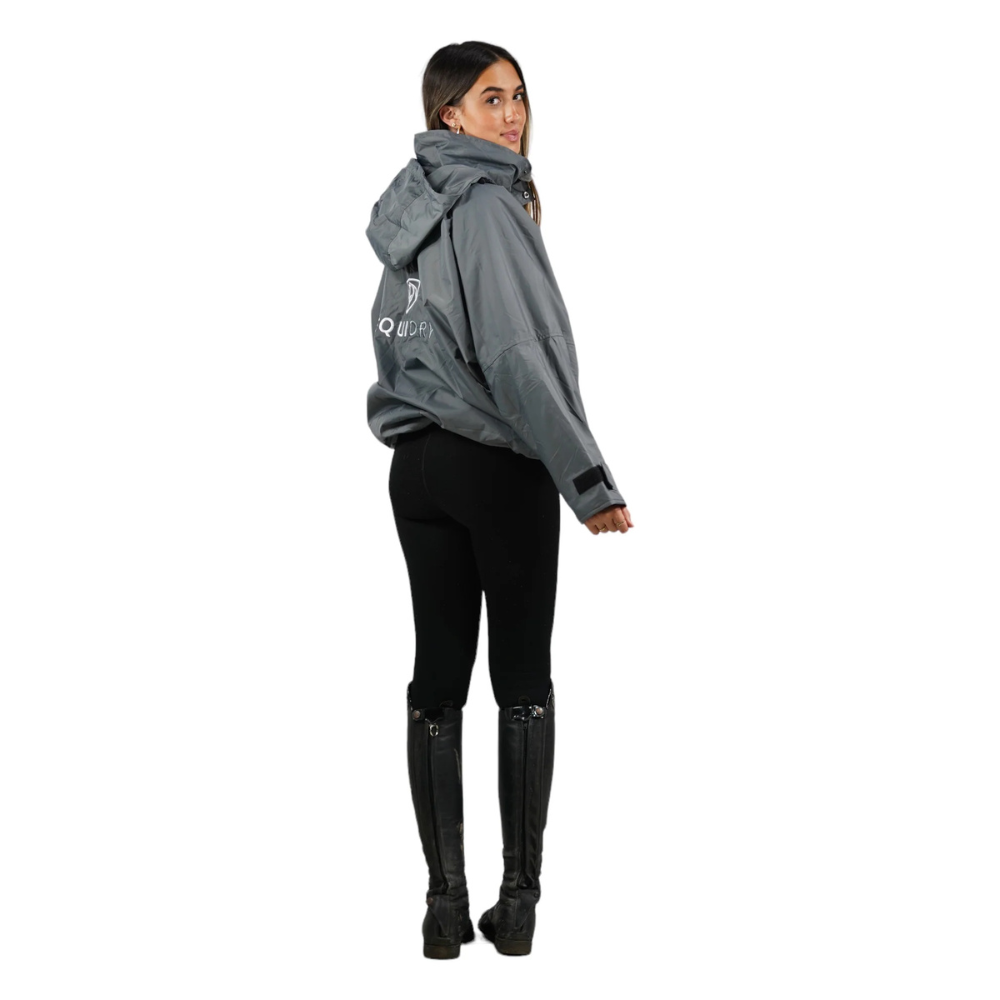 EQUIDRY Women's Thin Fleece Shortie #colour_grey-grey
