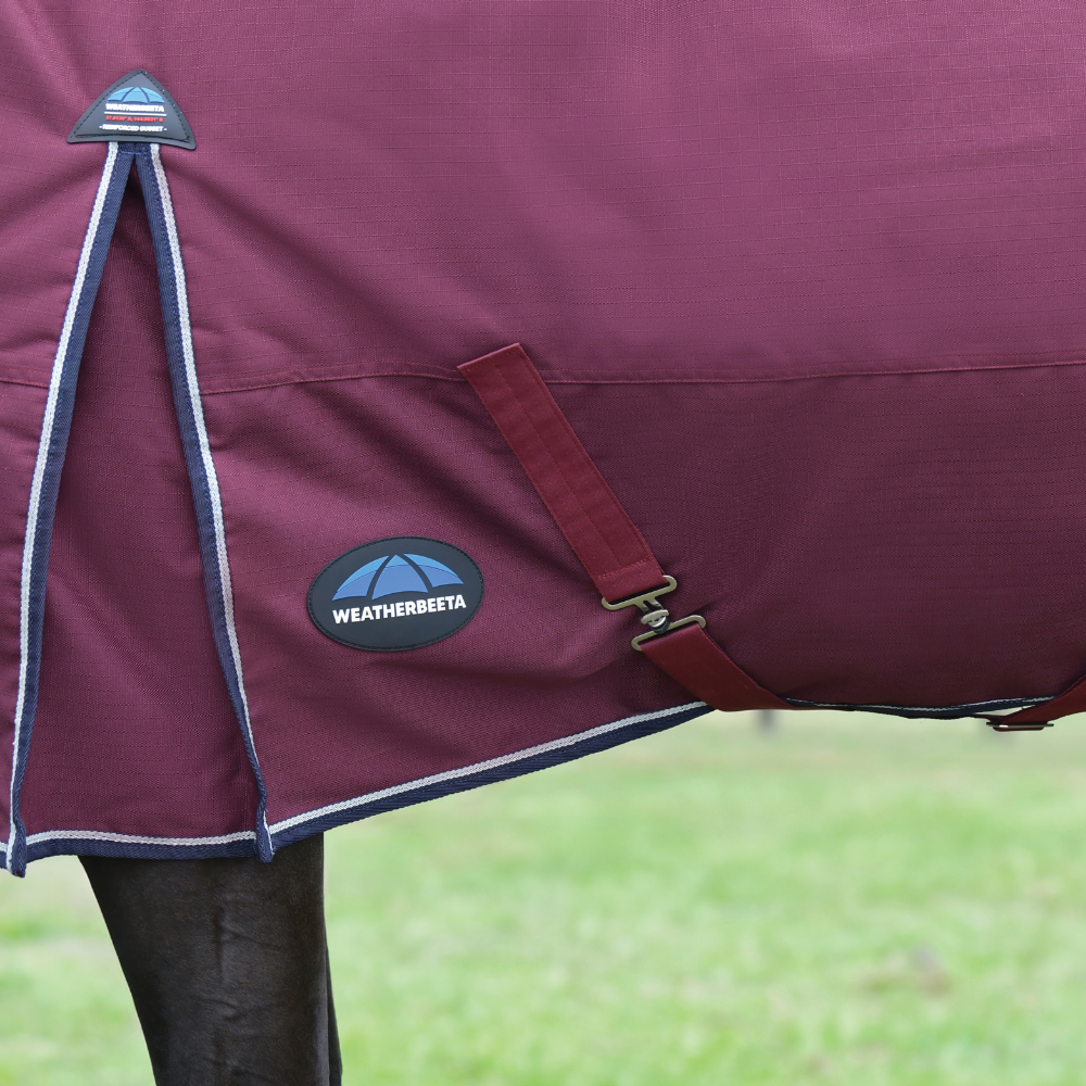 Weatherbeeta Comfitec Essential 220G Turnout #colour_burgundy-navy