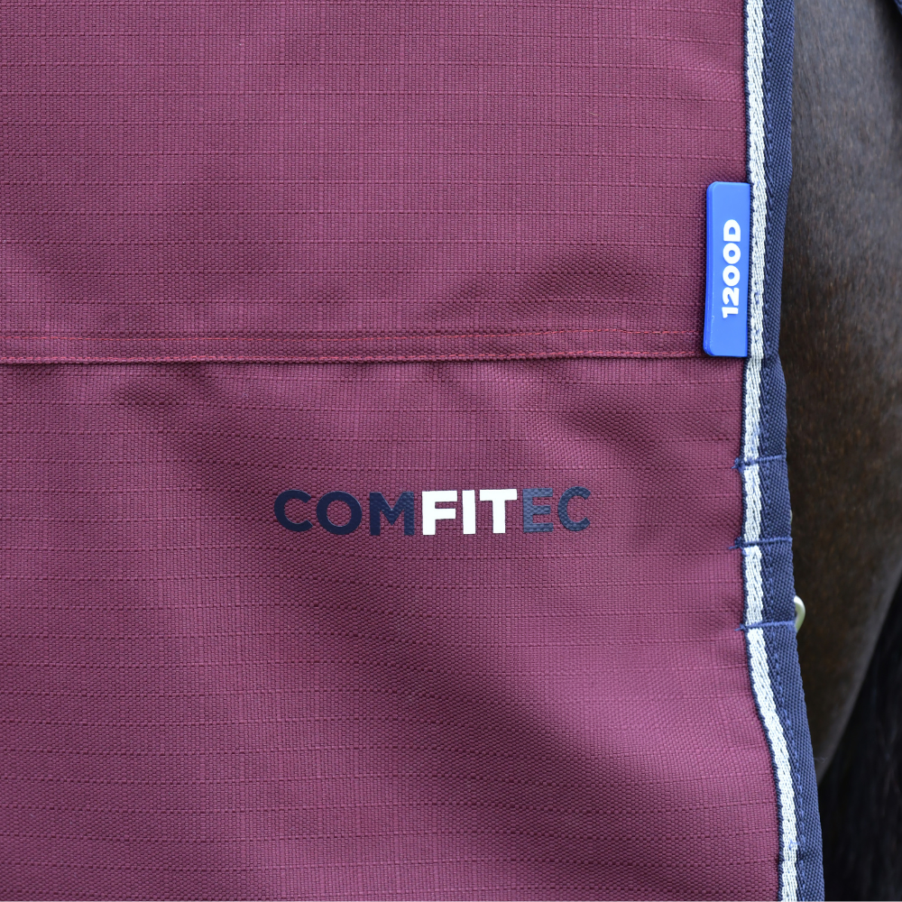 Weatherbeeta Comfitec Essential 220G Combo Turnout #colour_burgundy-navy