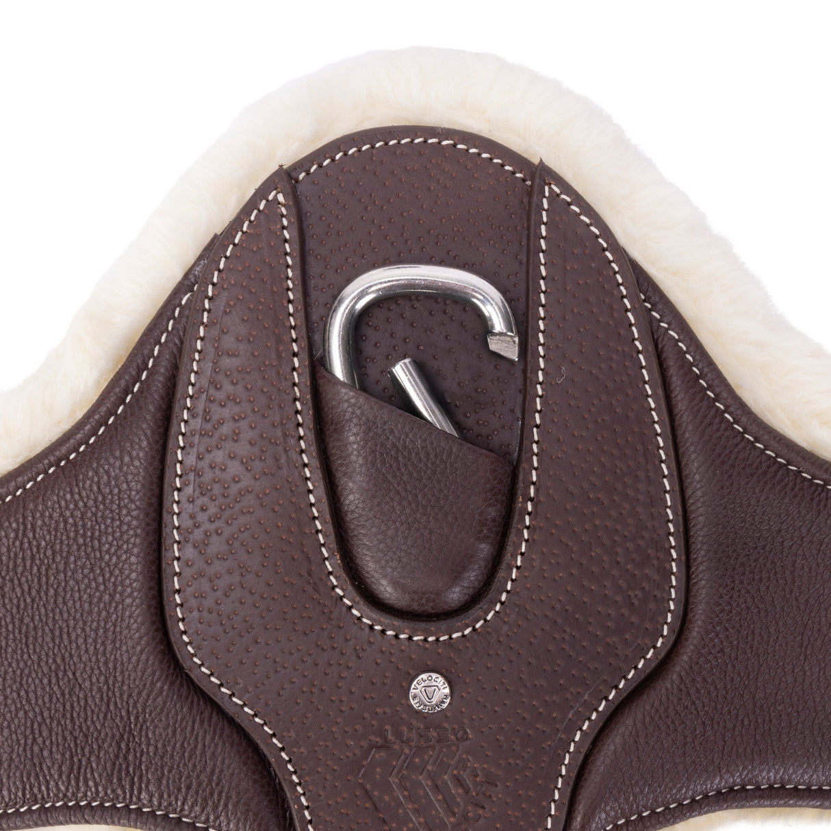 Shires Velociti Lusso Elite Anatomical Girth #colour_havana