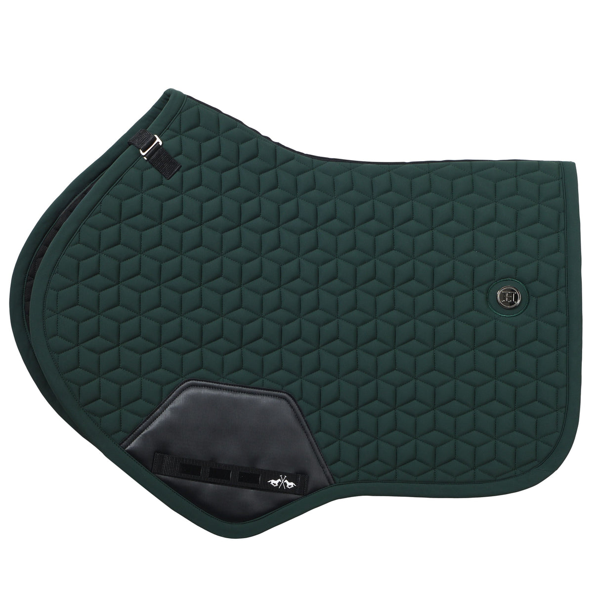 HV Polo Essential GP Saddle Pad #colour_duck-green