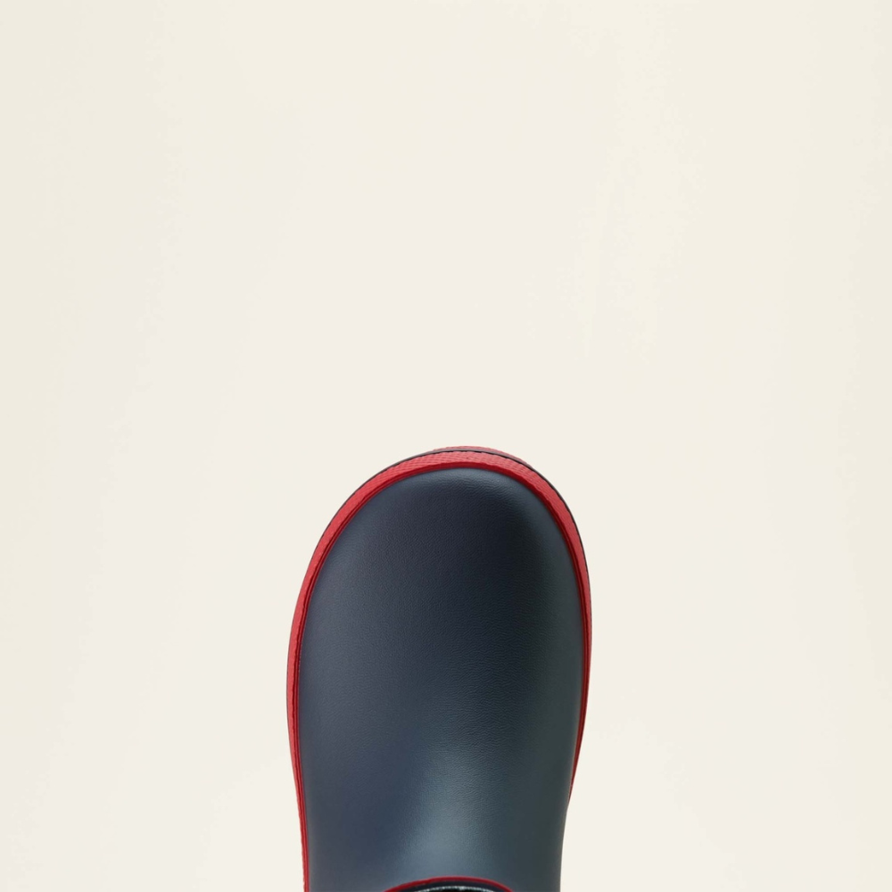 Ariat Youth Kelmarsh Rubber Boot #colour_team-navy