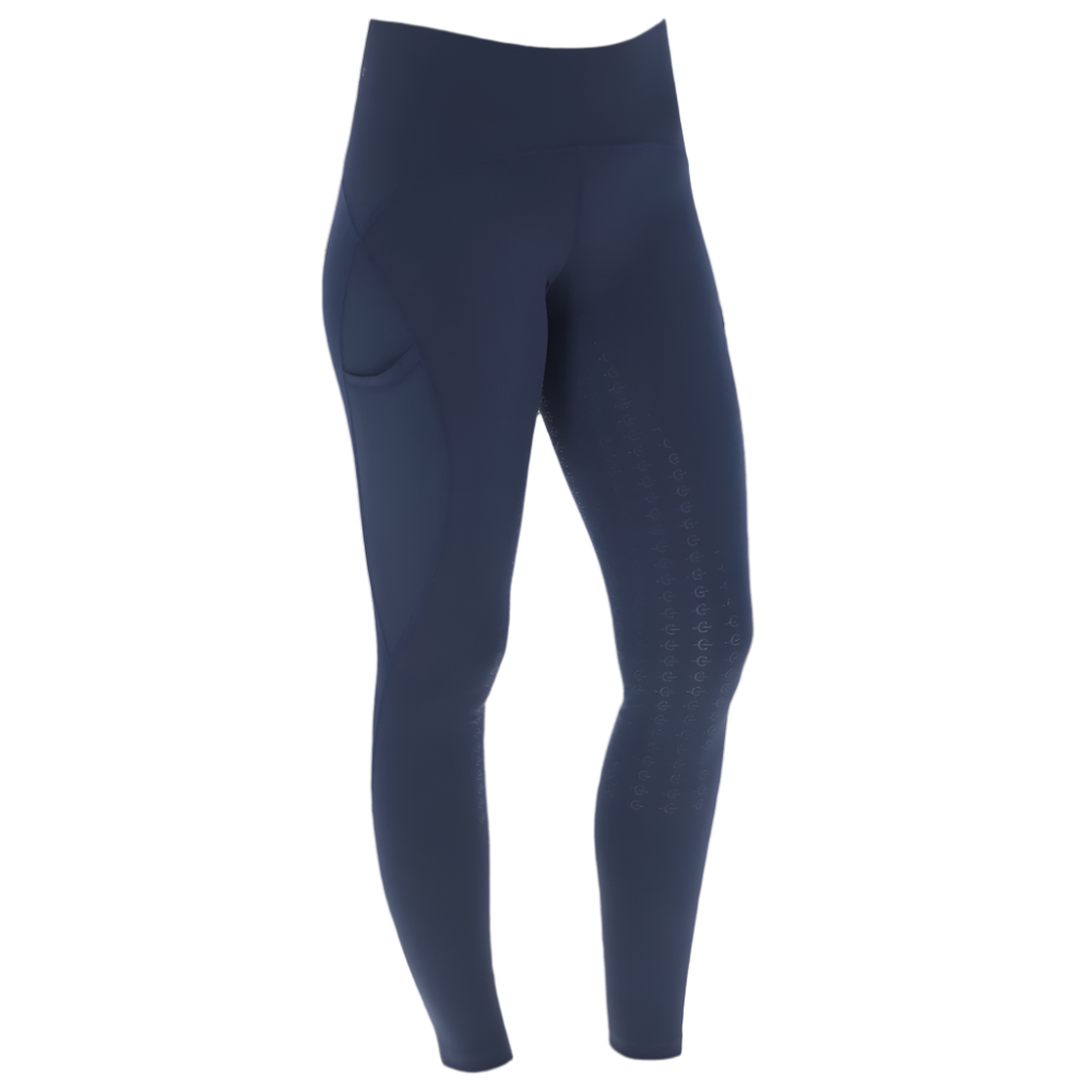 Covalliero Ladies Pull On Riding Tights #colour_dark-navy