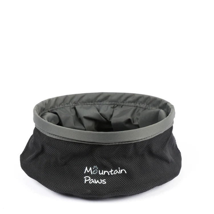 Mountain Paws Collapsible Dog Water Bowl #colour_black