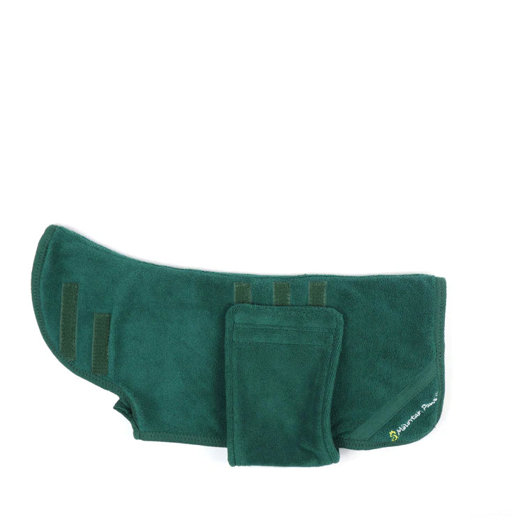 Mountain Paws Dog Robe #colour_green