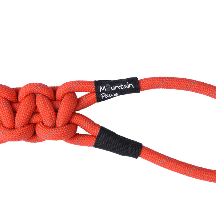 Mountain Paws Braided Chew Rope Dog Toy #colour_orange