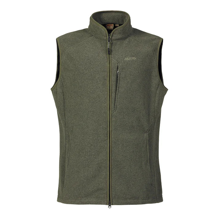 Musto Men's Fenland Polartec Vest #colour_deep-green