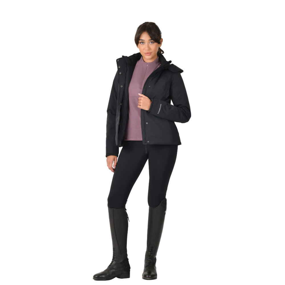 Weatherbeeta Ladies Protect Jacket With High Neck #colour_black