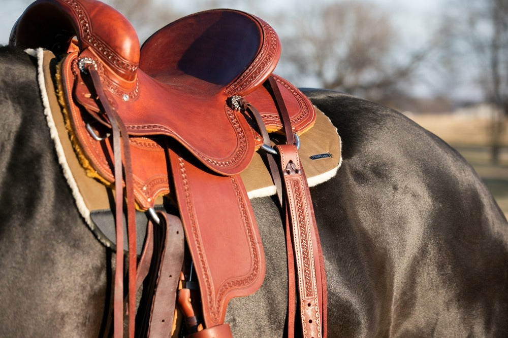 ThinLine Endurance Waxed Saddle Pad #colour_brown