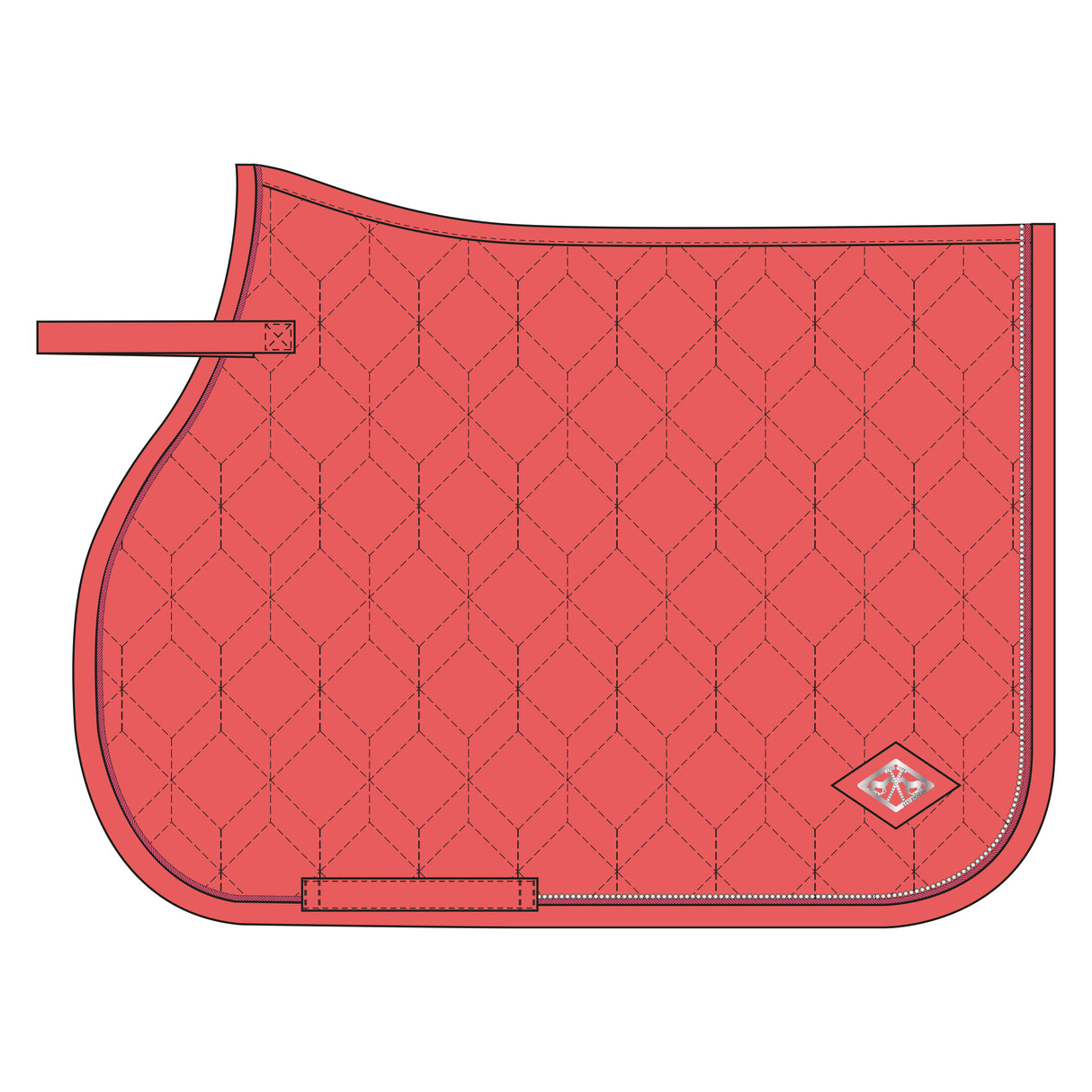 HV Polo Classic GP Saddle Pad #colour_blush
