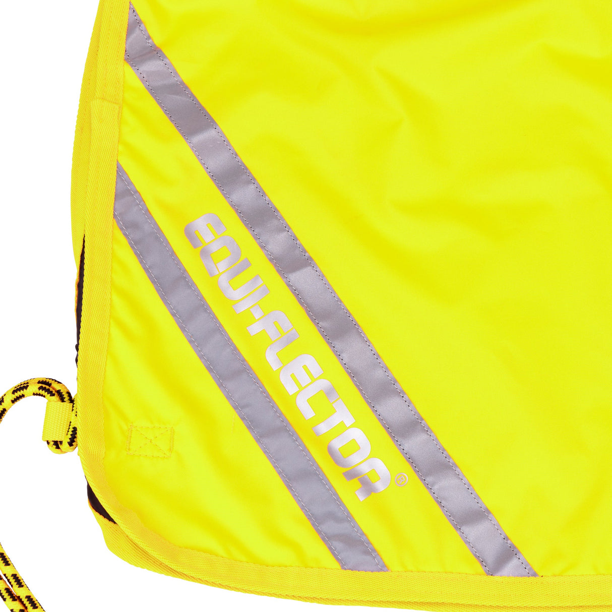Shires EQUI-FLECTOR® Waterproof Quarter Sheet #colour_yellow