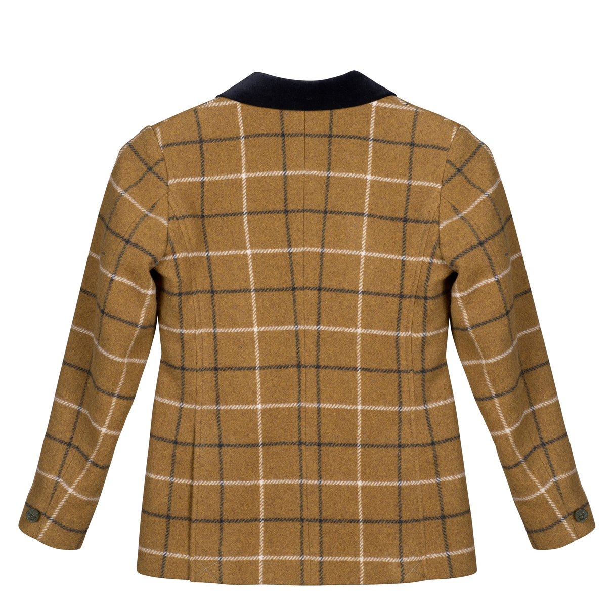 Shires Aubrion Saratoga Children's Jacket #colour_navy-natural-check