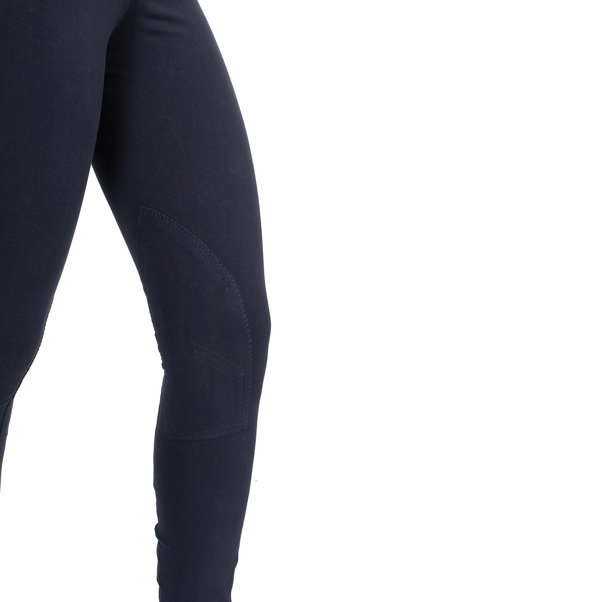Equestro Selene Model Woman Breeches In Stretch Cotton #colour_blue