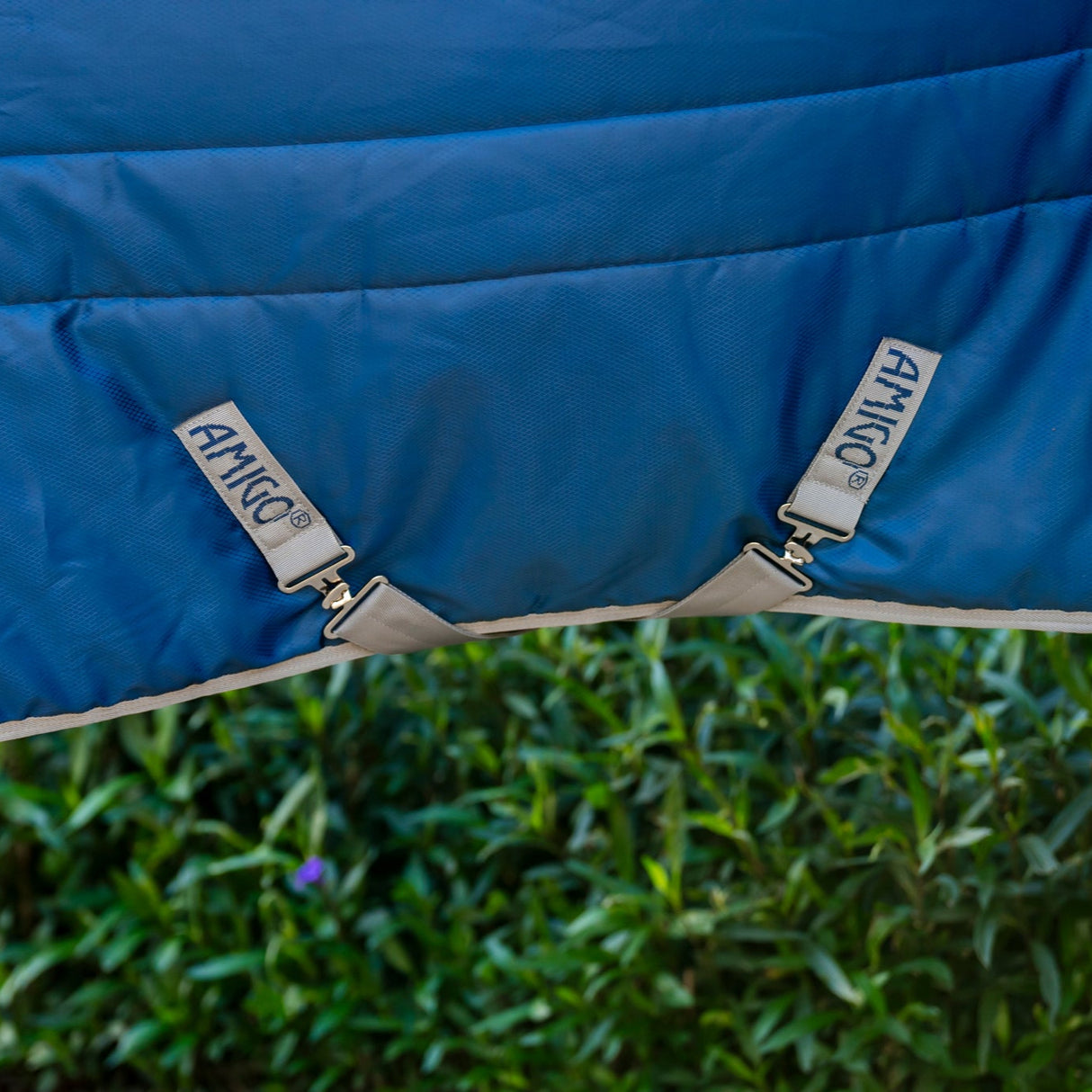 Horseware Ireland Amigo Ripstop Insulator 100g Stable Rug #colour_navy-titanium-grey