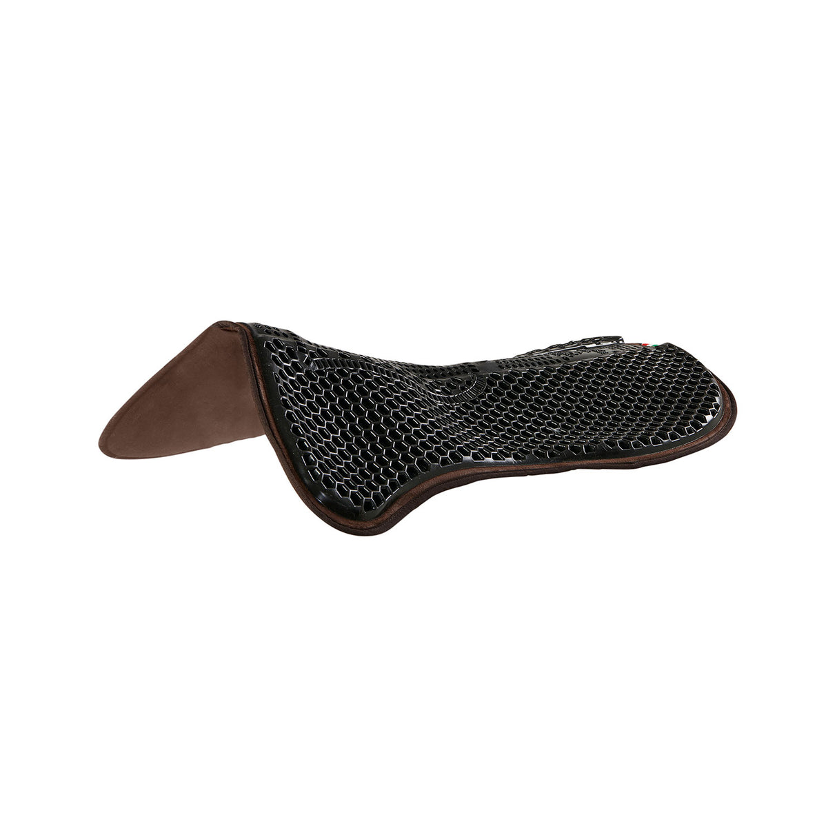 Acavallo Gel Ns Hexagonal Microfleece Flat #colour_black-brown