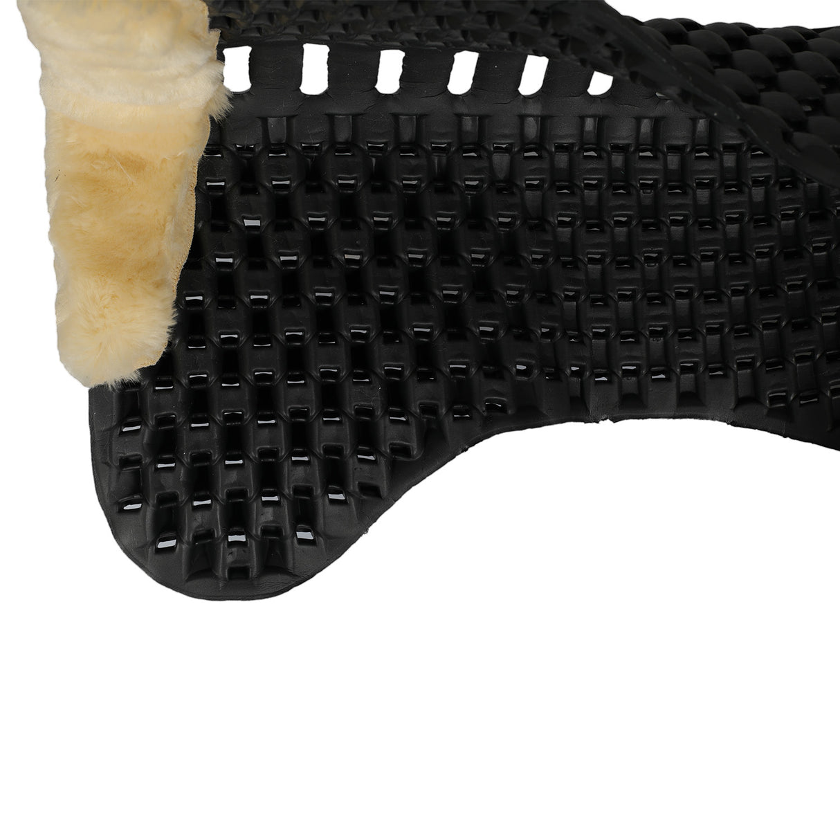 Acavallo Pad Piuma-FS Respira-FS Cut-Out Eva Front & Rear Riser #colour_natural