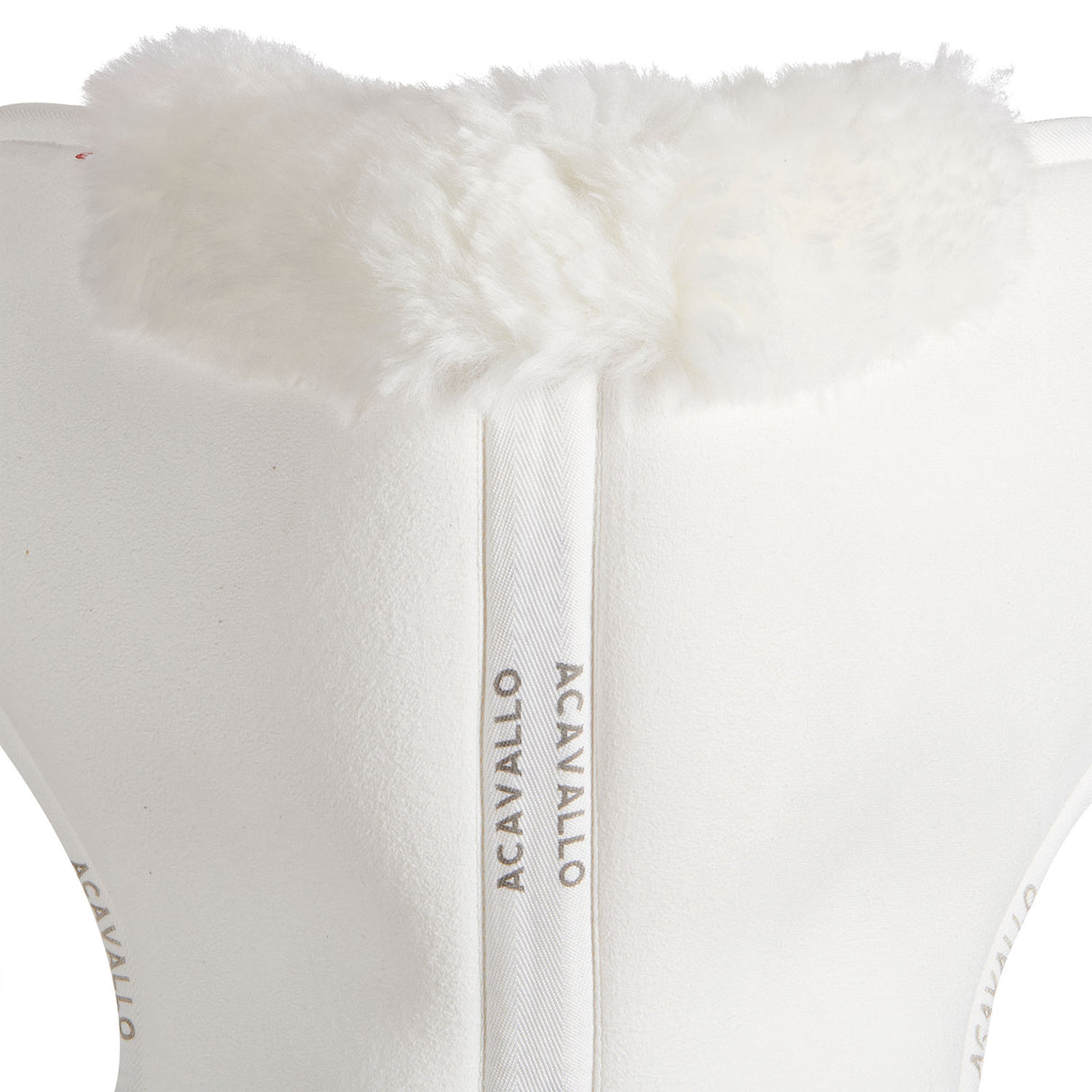 Acavallo Pad MF-S JCCS-S CW-CS Suede Cut-Out Sheepskin Flat #colour_white-white
