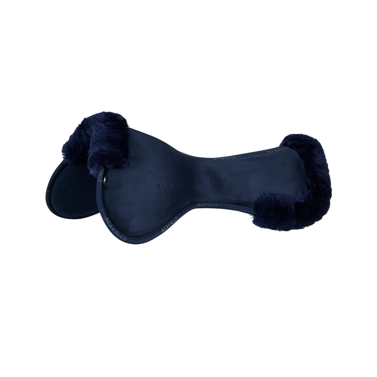 Acavallo Pad MF-S JCCS-S CW-CS Suede Cut-Out Sheepskin Flat #colour_blue-blue