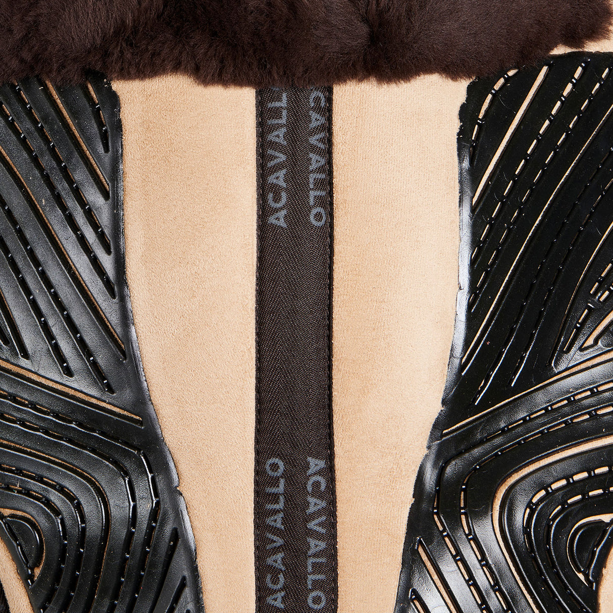 Acavallo Pad Mf-S Jccs-S Cw-Cs Suede Cut-Out Sheepskin Gel Grip Flat
#colour_biege-brown