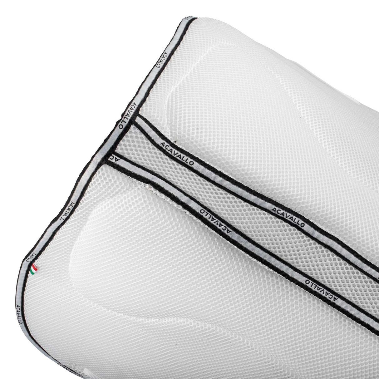 Acavallo Saddle Pad JS CW-3Ds Memory Foam 3D Spacer #colour_white